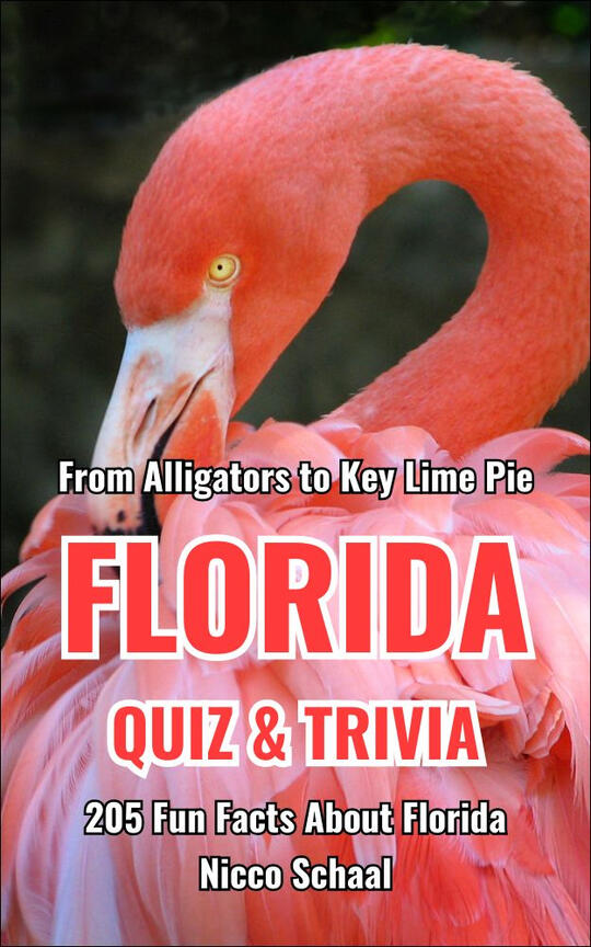Florida trivia quiz book featuring beaches, cities, wildlife, and state history