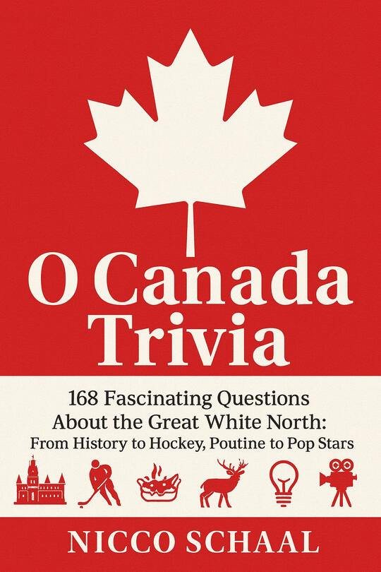 The Canada trivia quiz book covers geography culture history and national facts